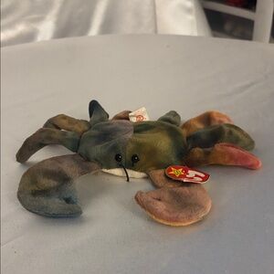 Ty Multicolor Plush Crab Toy